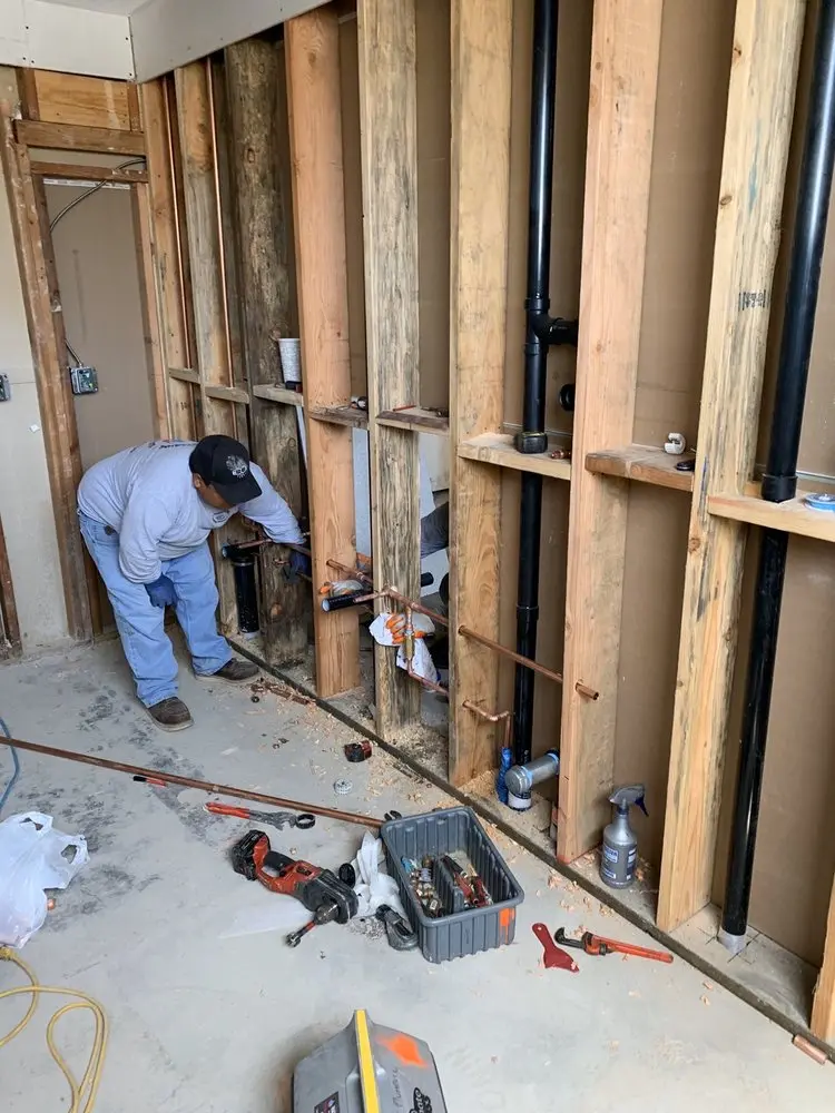 Commercial rough-in plumbing for Water Heater Replacement in Uptown